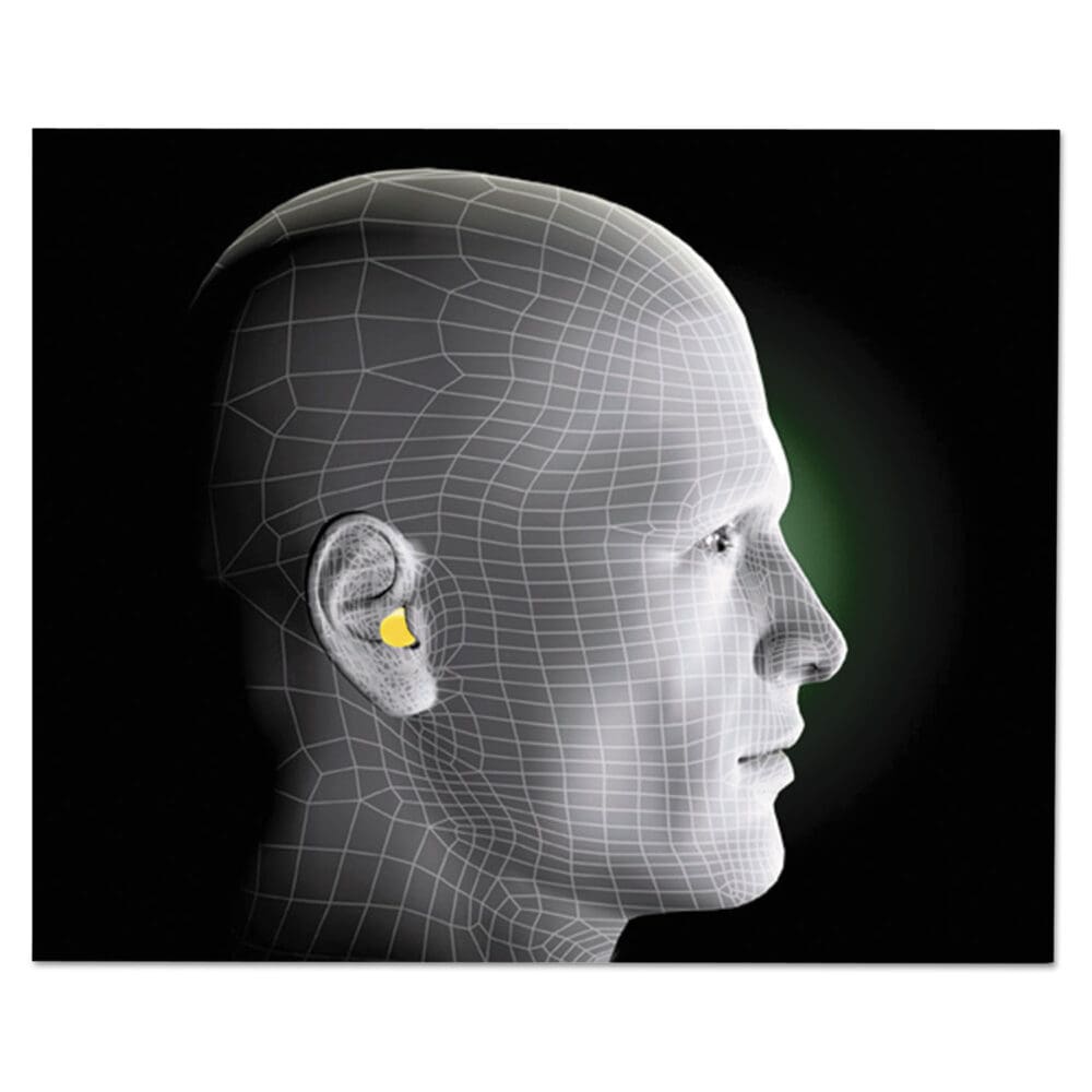 E-A-R Classic Earplugs, Pillow Paks, Cordless, PVC Foam, Yellow, 30 Pairs/Box - Image 2