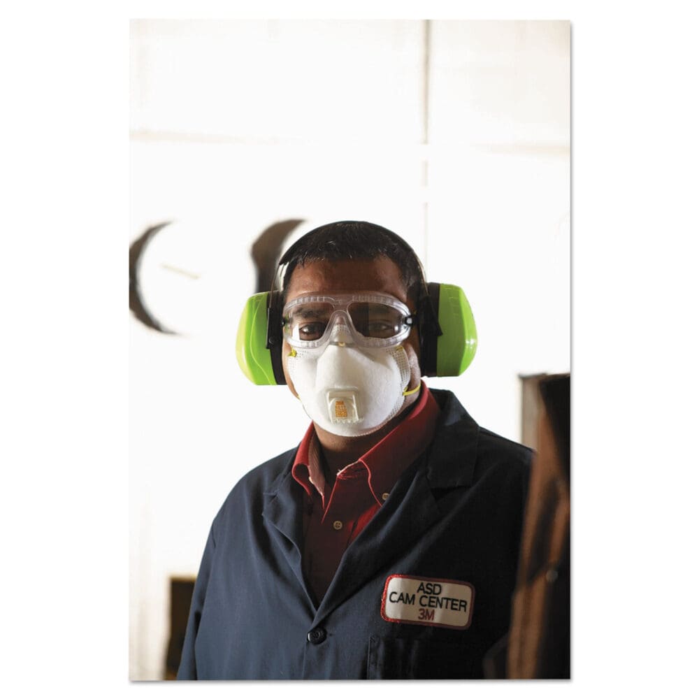 Particulate Respirator w/Cool Flow Exhalation Valve, Standard Size, 10/Box - Image 5