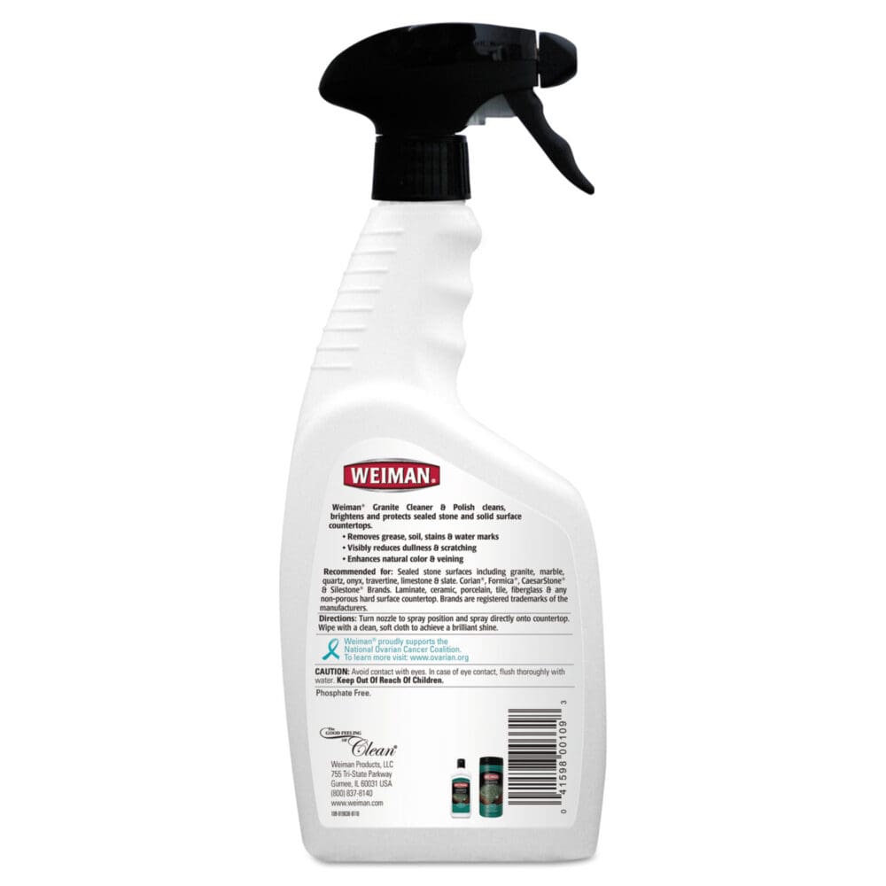 Granite Cleaner and Polish, Citrus Scent, 24 oz Spray Bottle, 6/Carton - Image 2