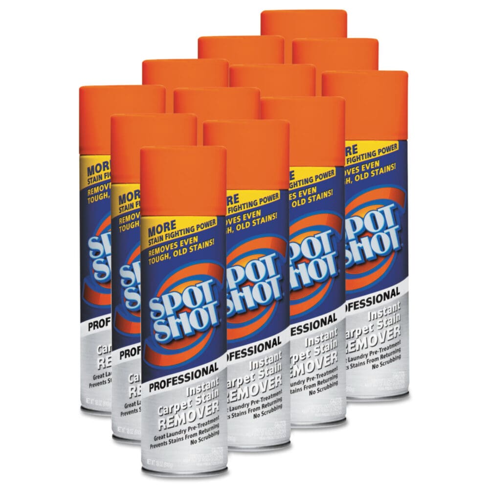Spot Shot Professional Instant Carpet Stain Remover, 18 oz Aerosol Spray, 12/Carton - Image 3