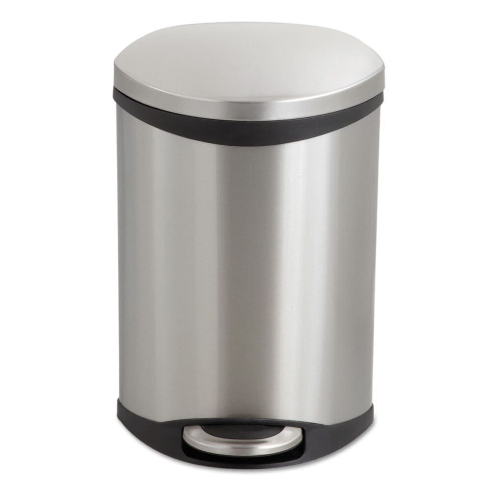 Step-On Medical Receptacle, 3 gal, Steel, Stainless Steel - Image 2