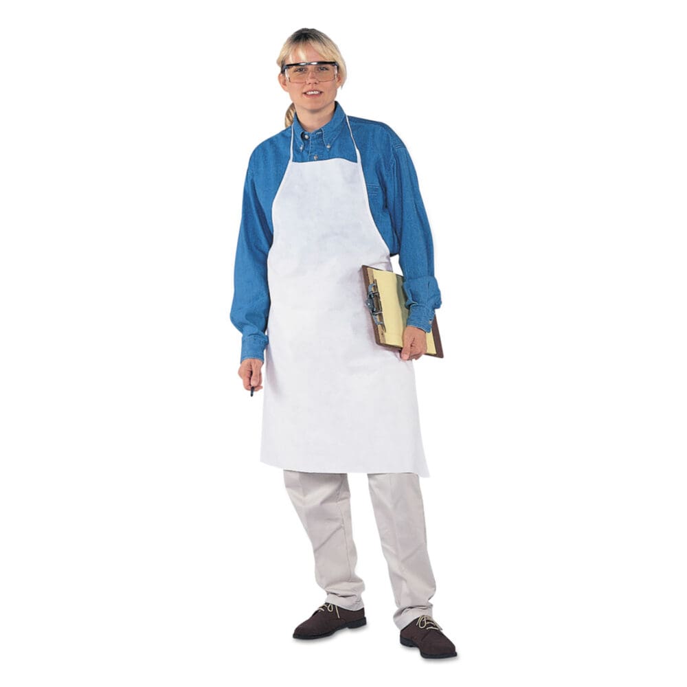 A20 Apron, 28" x 40",  One Size Fits All, White - Image 5