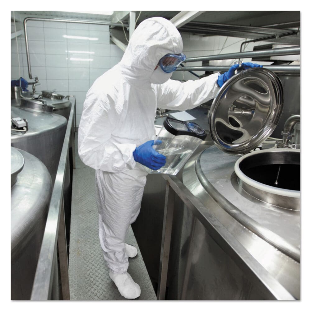 A40 Shoe Covers, One Size Fits All, White, 400/Carton - Image 4