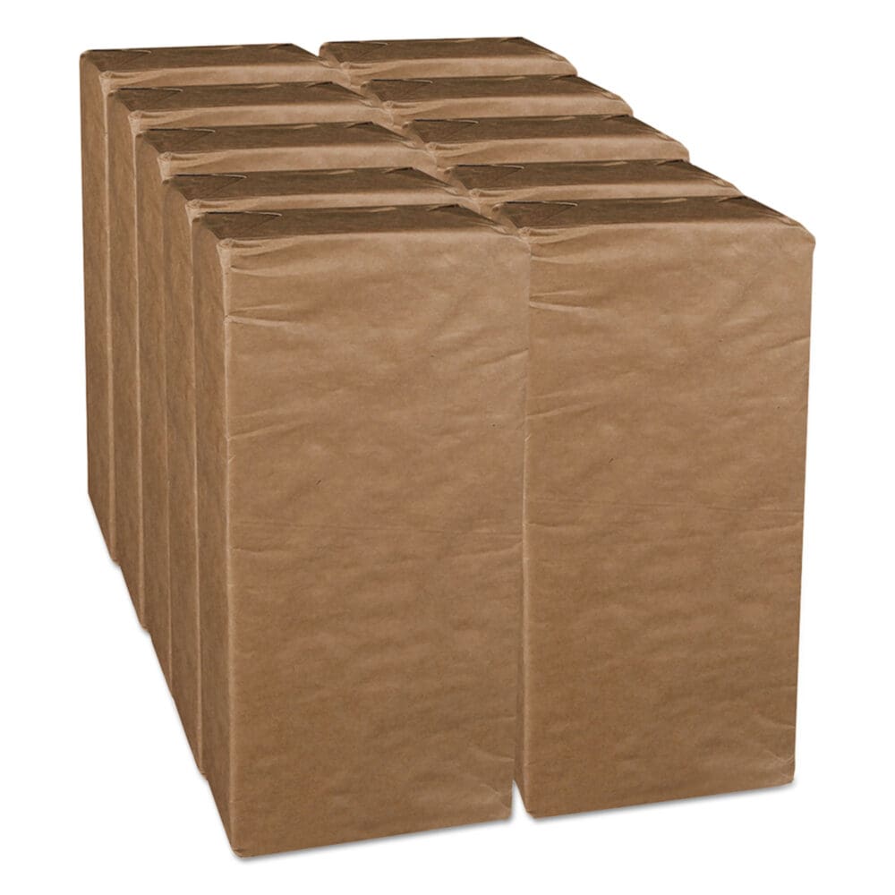 1/8-Fold Dinner Napkins, 2-Ply, 17 x 14 63/100, White, 300/Pack, 10 Packs/Carton - Image 6