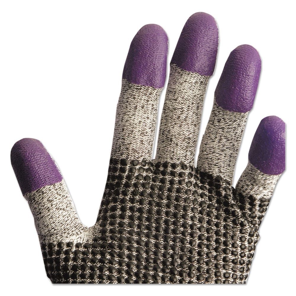G60 PURPLE NITRILE Cut Resistant Glove, 220mm Length, Small/Size 7, Blue/White, Pair - Image 7