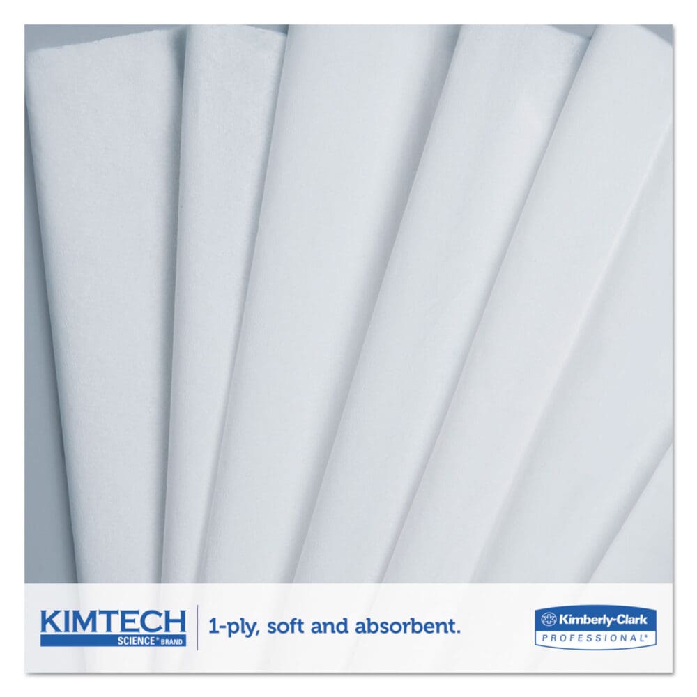 Precision Wipers, POP-UP Box, 1-Ply, 11.8 x 11.8, Unscented, White, 196/Box, 15 Boxes/Carton - Image 4