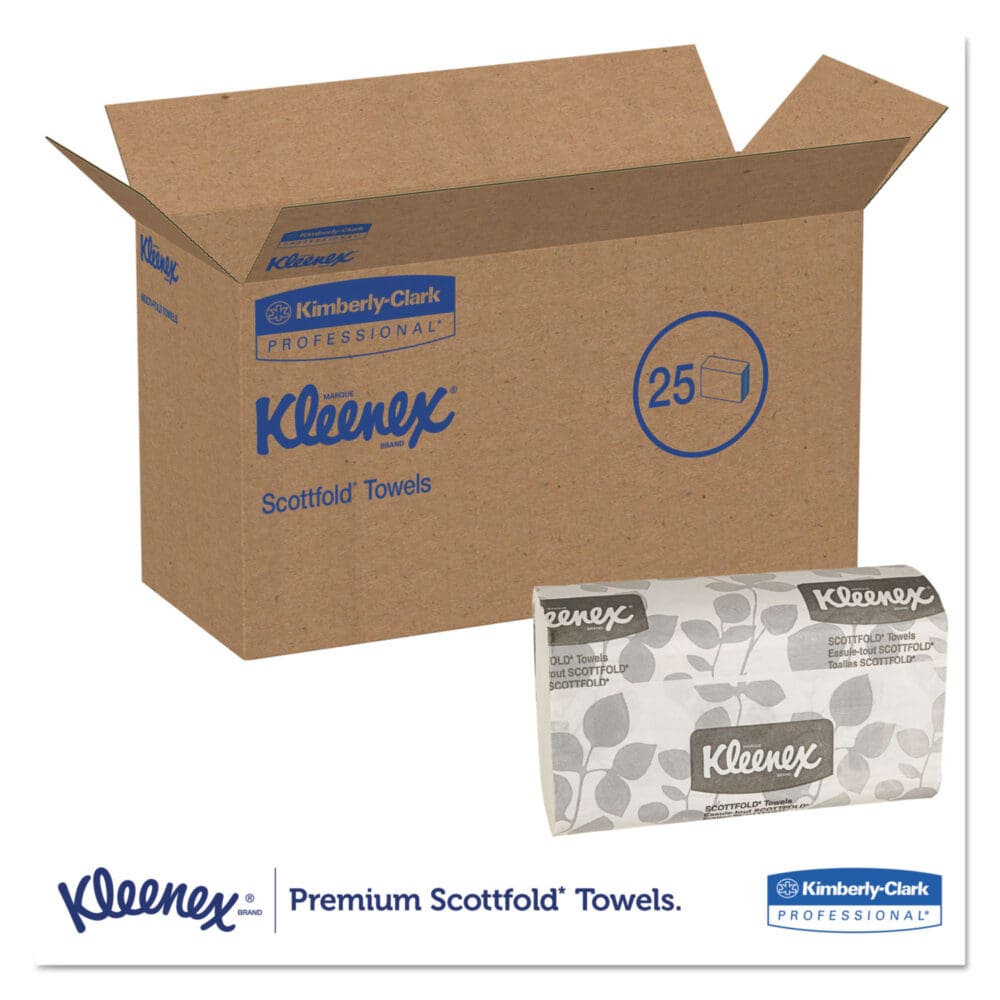 Premiere Folded Towels, 1-Ply, 7.8 x 12.4, White, 120/Pack, 25 Packs/Carton - Image 5