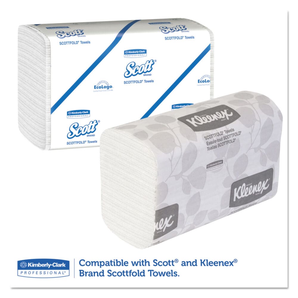 Scottfold Compact Towel Dispenser, 10.75 x 4.75  x 9, Pearl White - Image 2