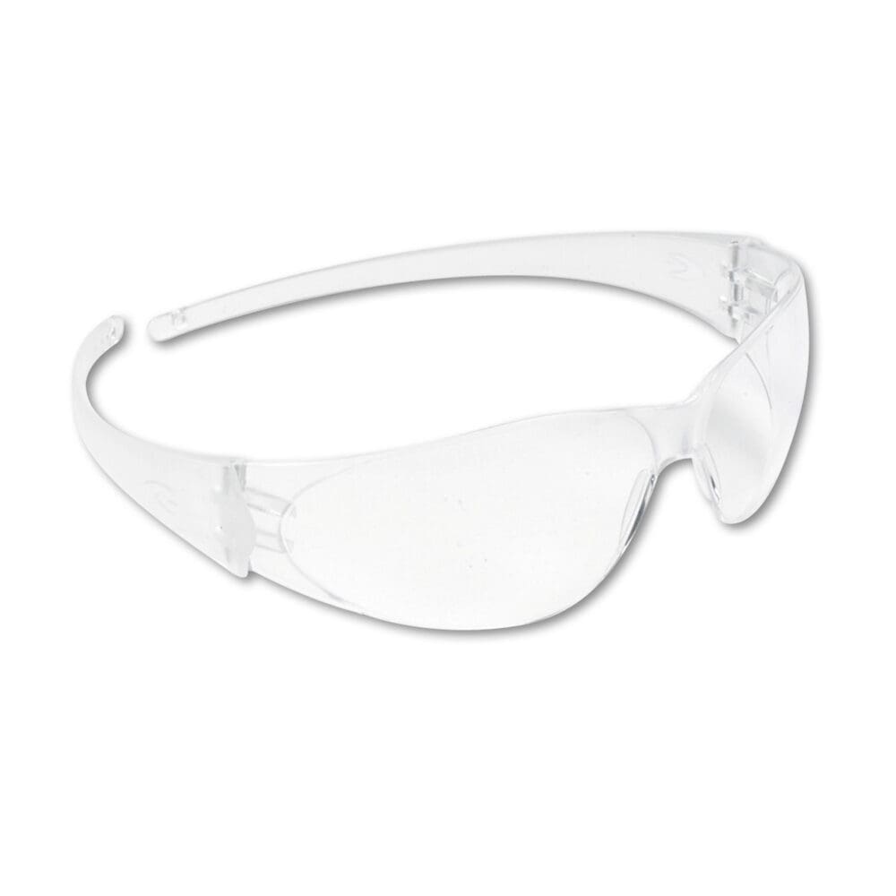Checkmate Wraparound Safety Glasses, CLR Polycarbonate Frame, Coated Clear Lens - Image 3