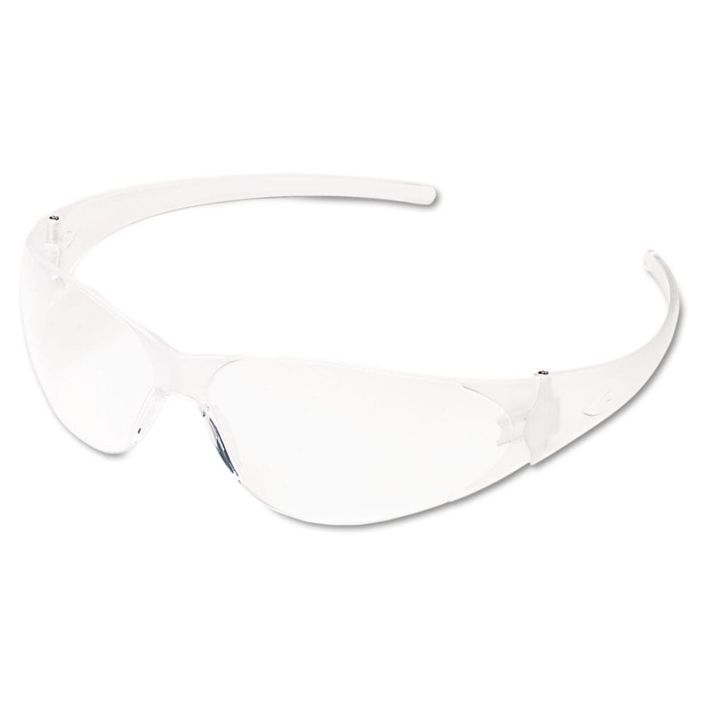 Checkmate Wraparound Safety Glasses, CLR Polycarbonate Frame, Coated Clear Lens - Image 2