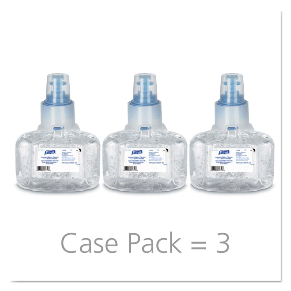 Advanced Hand Sanitizer Green Certified Gel Refill, For LTX-7 Dispensers, 700 mL, Fragrance-Free, 3/Carton - Image 8