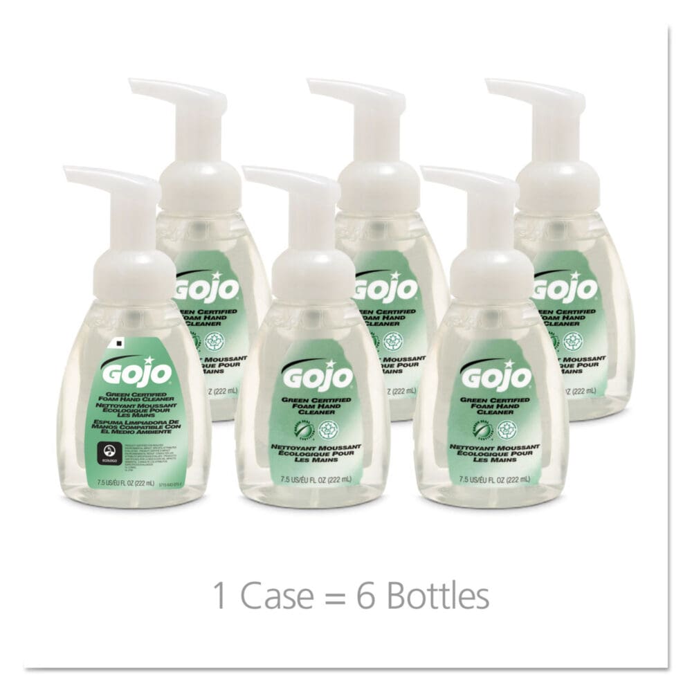 Green Certified Foam Soap, Fragrance-Free, 7.5 oz Pump Bottle, 6/Carton - Image 3