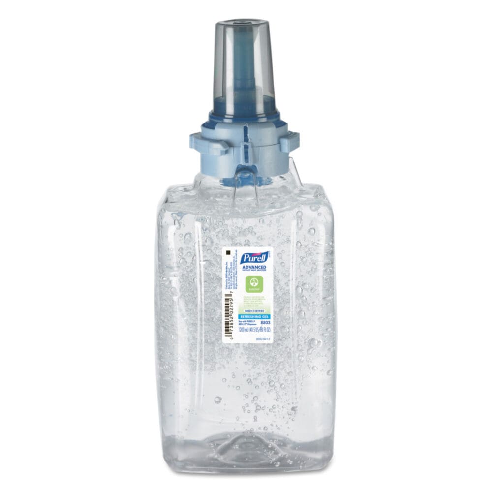 Advanced Hand Sanitizer Green Certified Gel Refill, For ADX-12 Dispensers, 1,200 mL, Fragrance-Free - Image 11