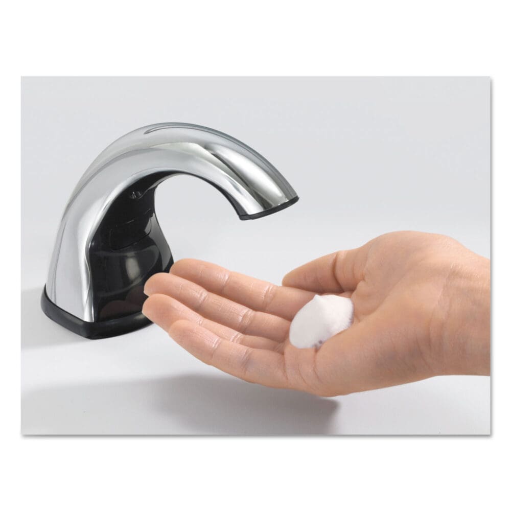 CXi Touch Free Counter Mount Soap Dispenser, 1,500 mL/2,300 mL, 2.25 x 5.75 x 9.39, Chrome - Image 6