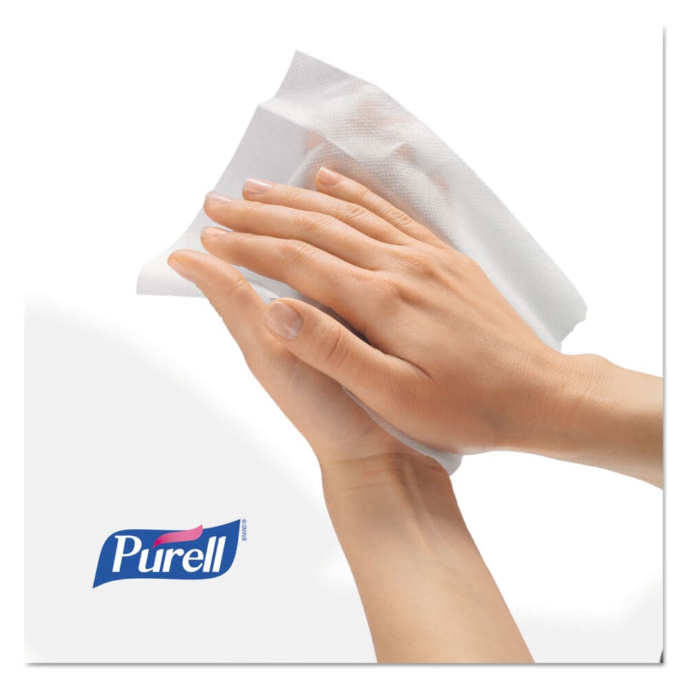 Sanitizing Hand Wipes, 6.75 x 6, Fresh Citrus, White, 270/Canister, 6 Canisters/Carton - Image 3