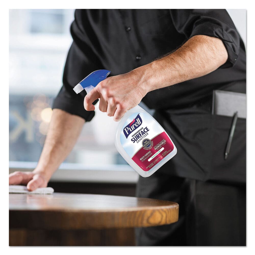 Foodservice Surface Sanitizer, Fragrance Free, 1 gal Bottle, 4/Carton - Image 6