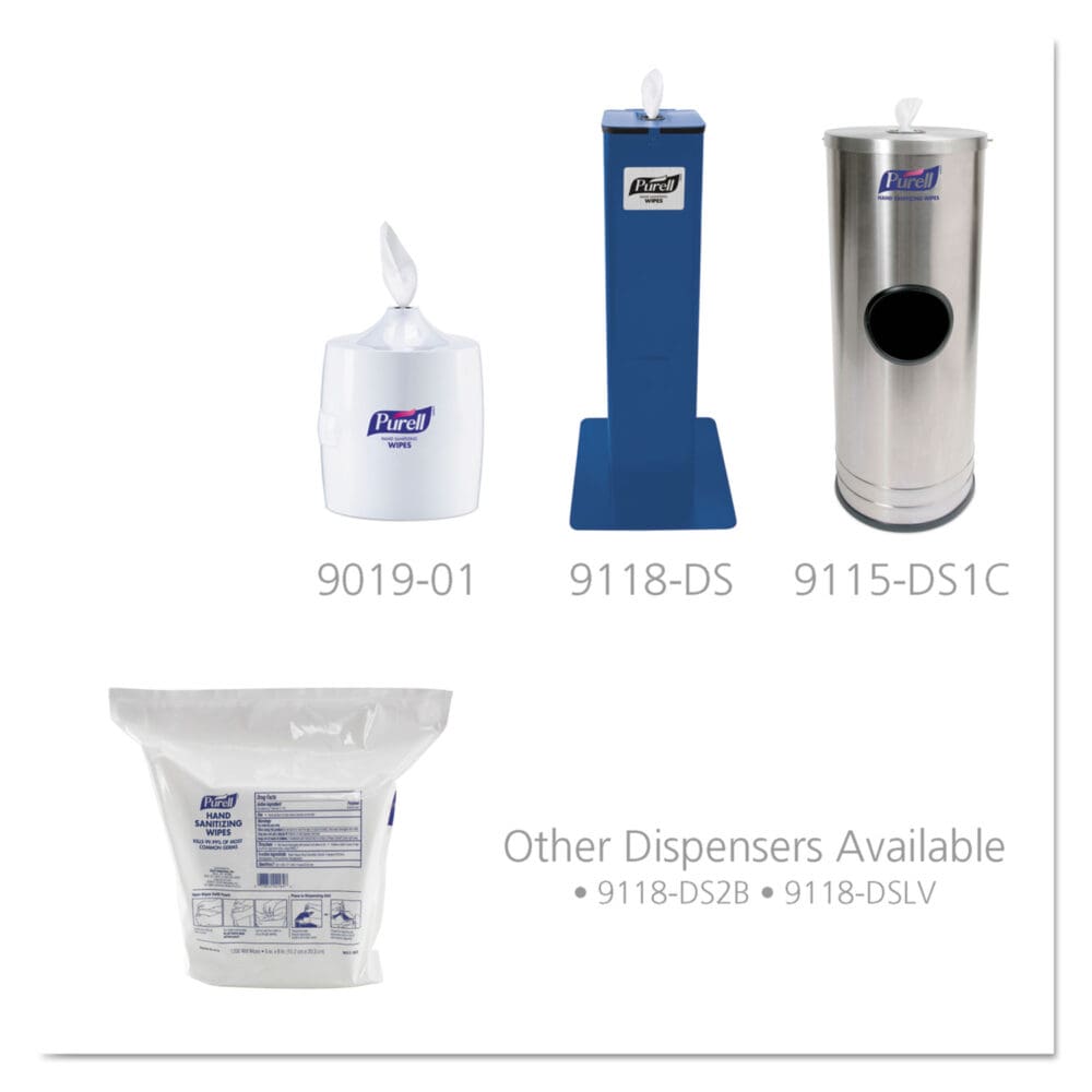 Hand Sanitizing Wipes, 6 x 8, Fresh Citrus Scent, White, 1,200/Refill Pouch, 2 Refills/Carton - Image 5