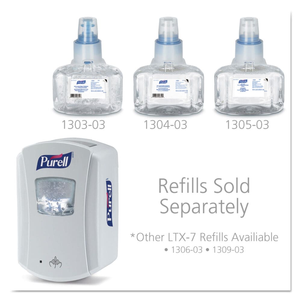 LTX-7 Touch-Free Dispenser, 700 mL, 5.75 x 4 x 8.62, White - Image 7