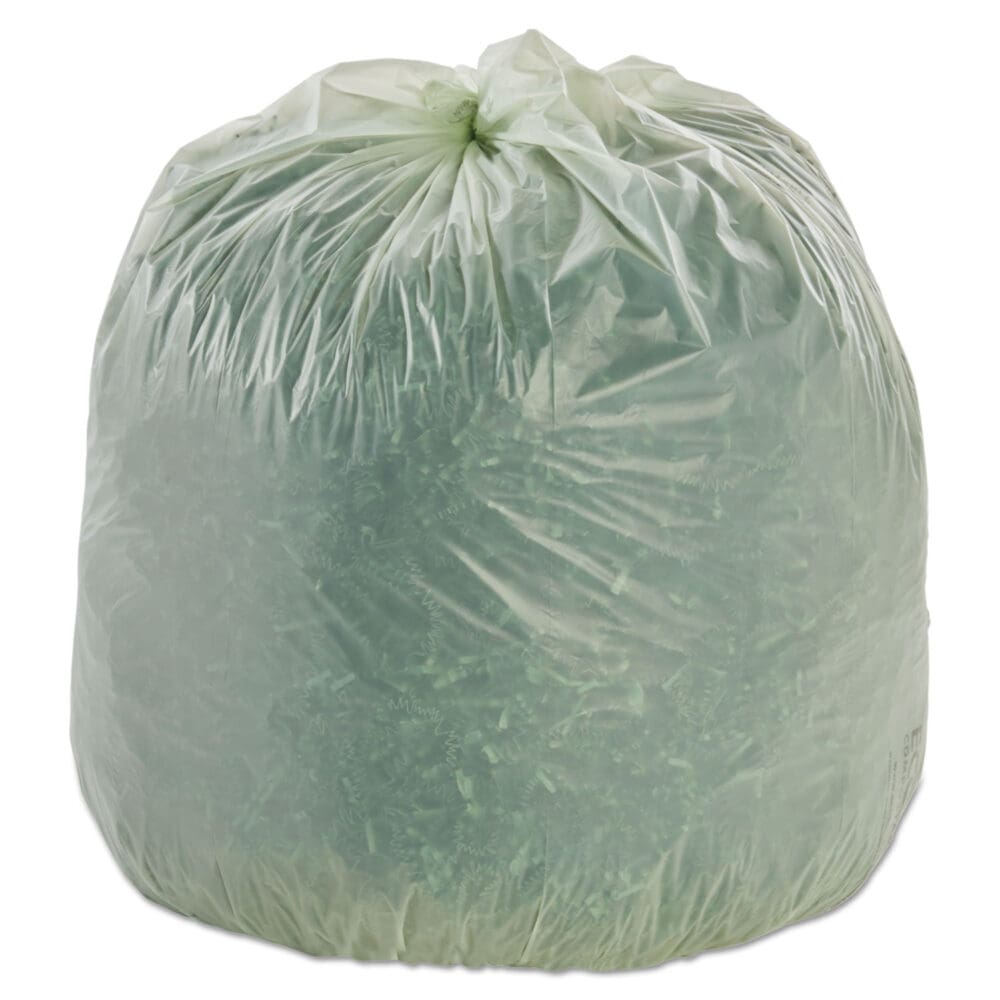 EcoSafe-6400 Bags, 32 gal, 0.85 mil, 33" x 48", Green, 50/Box - Image 4