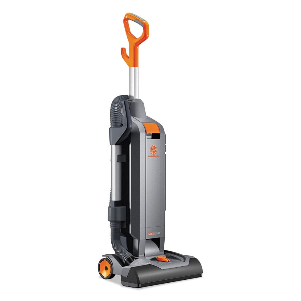 HushTone Vacuum Cleaner with Intellibelt, 15" Cleaning Path, Gray/Orange - Image 2
