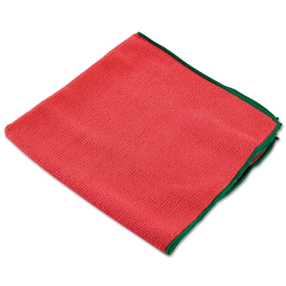 Microfiber Cloths, Reusable, 15.75 x 15.75, Red, 6/Pack, 4 Packs/Carton - Image 2