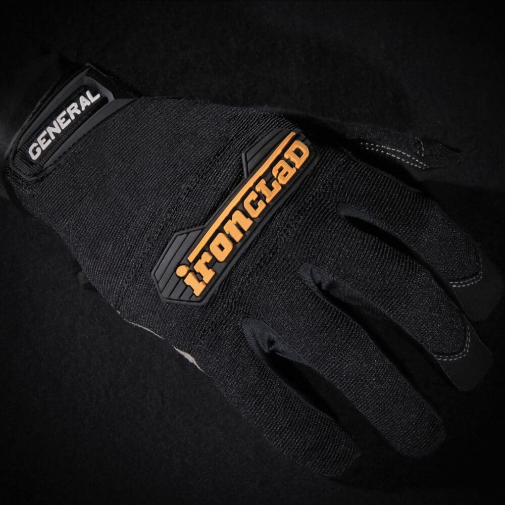 General Utility Spandex Gloves, Black, X-Large, Pair - Image 3