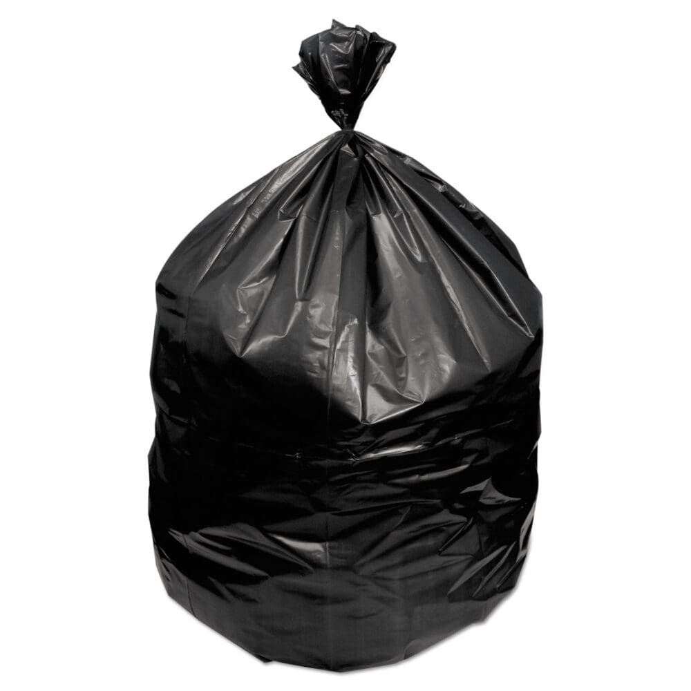 Linear Low Density Can Liners with AccuFit Sizing, 23 gal, 1.3 mil, 28" x 45", Black, 20 Bags/Roll, 10 Rolls/Carton - Image 2