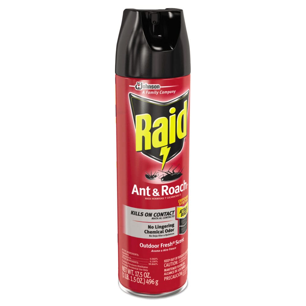 Ant and Roach Killer, 17.5 oz Aerosol Spray, Outdoor Fresh, 12/Carton - Image 2