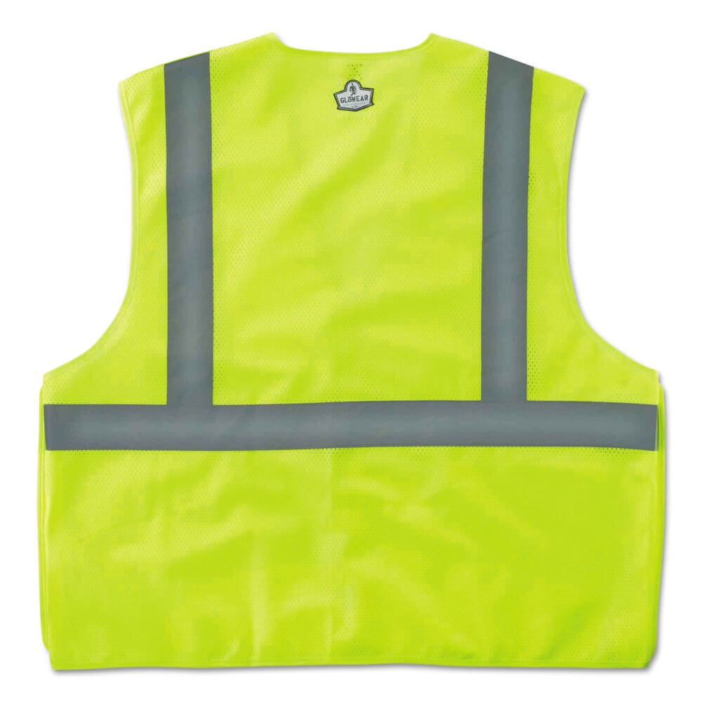 GloWear 8215BA Type R Class 2 Econo Breakaway Mesh Safety Vest, Small to Medium, Lime, Ships in 1-3 Business Days - Image 3