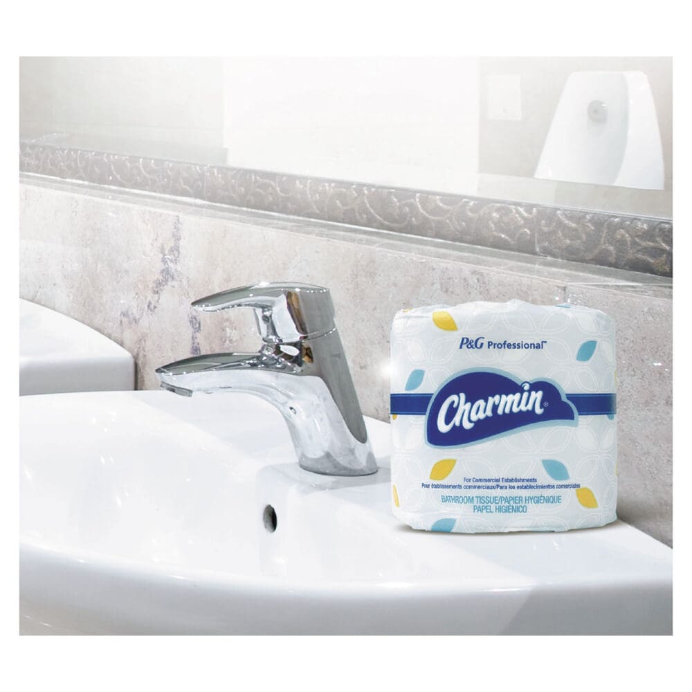 Commercial Bathroom Tissue, Septic Safe, Individually Wrapped, 2-Ply, White, 450 Sheets/Roll, 75 Rolls/Carton - Image 9