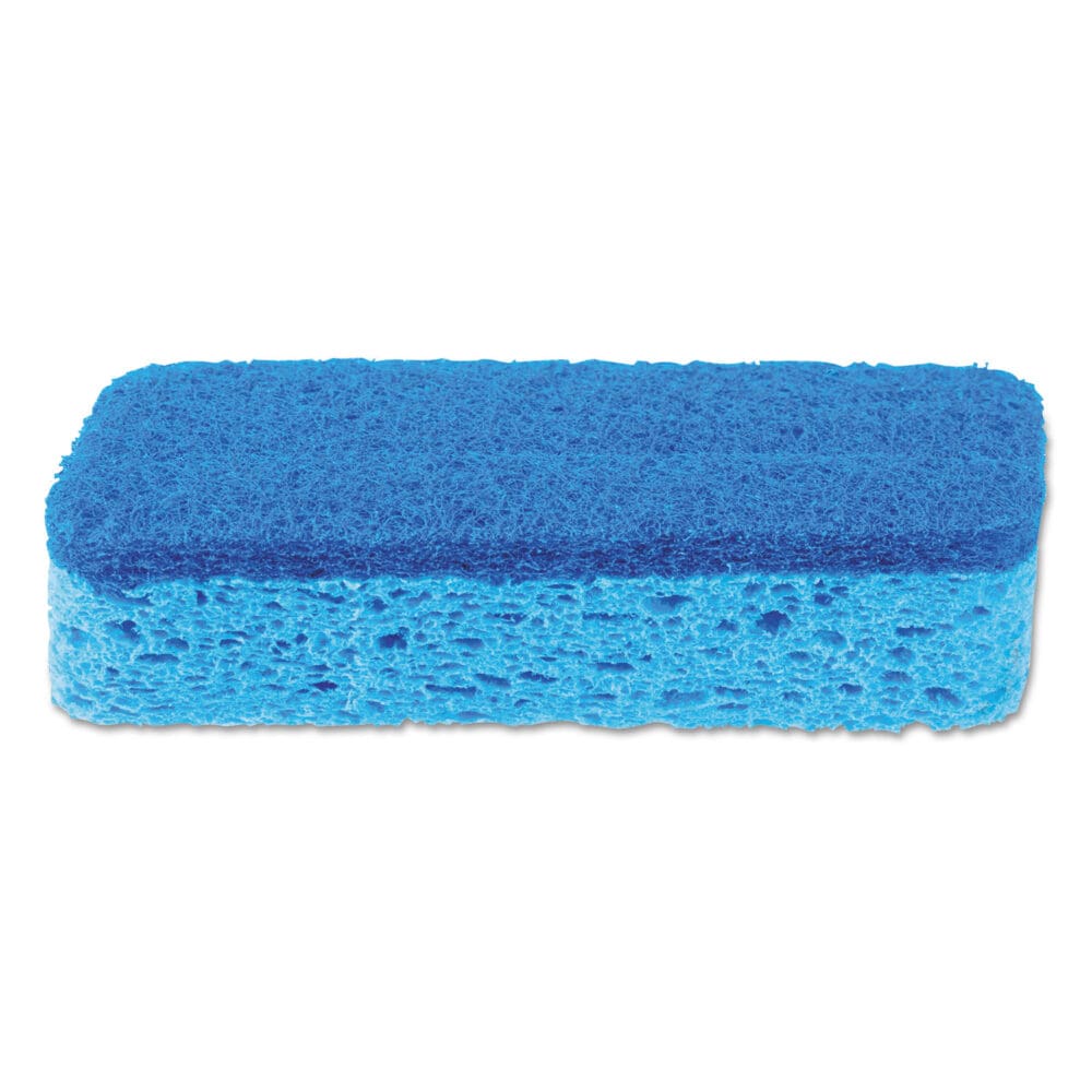 All Surface Scrubber Sponge, 2.5 x 4.5, 0.9" Thick, Dark Blue, 12/Carton - Image 3