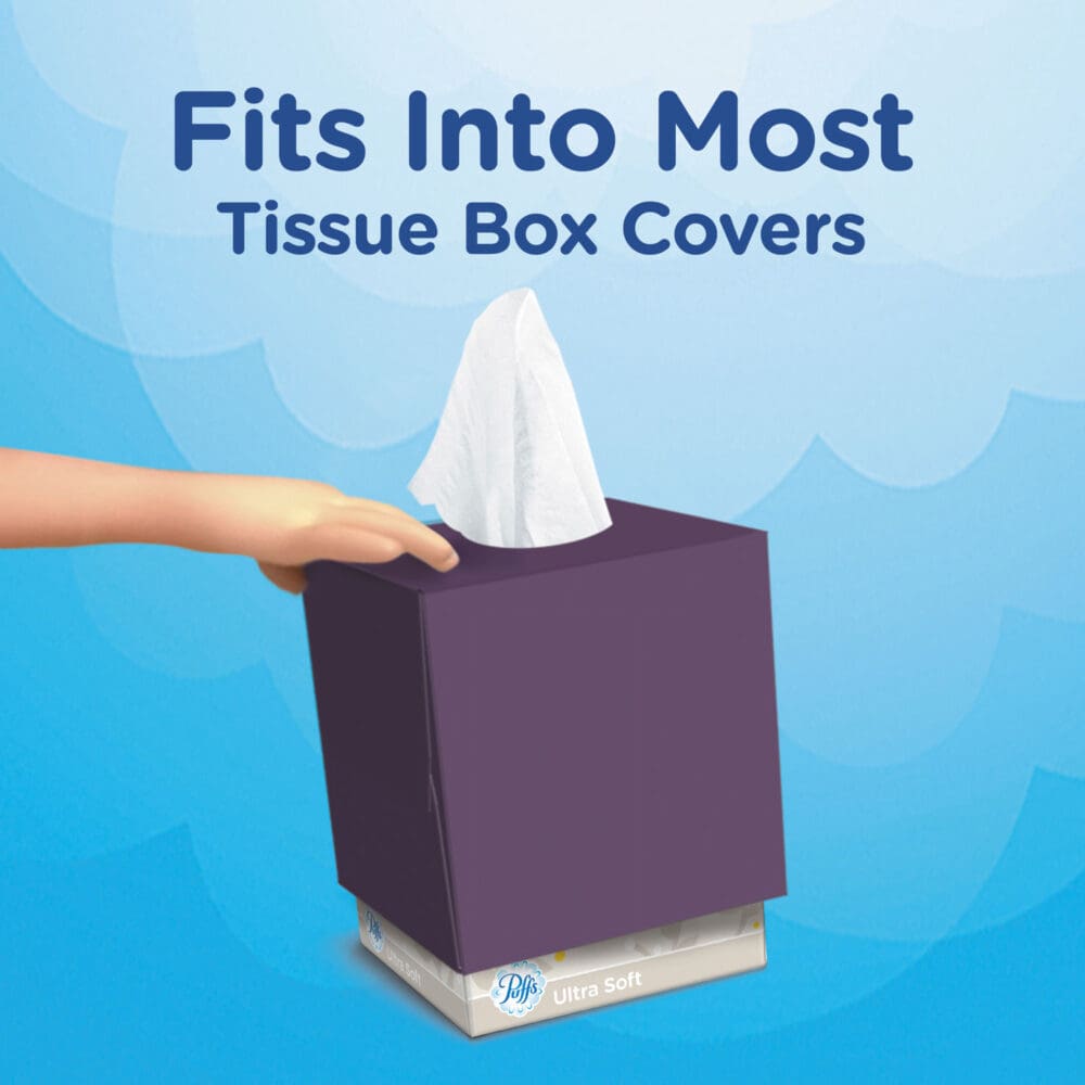 Facial Tissue, 2-Ply, White, 64 Sheets/Box - Image 7