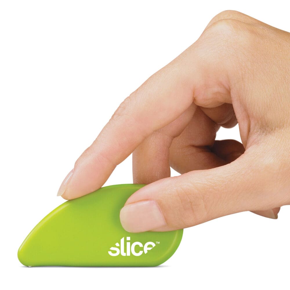 Safety Cutters, Fixed, Non Replaceable Micro Safety Blade, 0.1" Ceramic Blade, 2.4" Plastic Handle, Green - Image 8