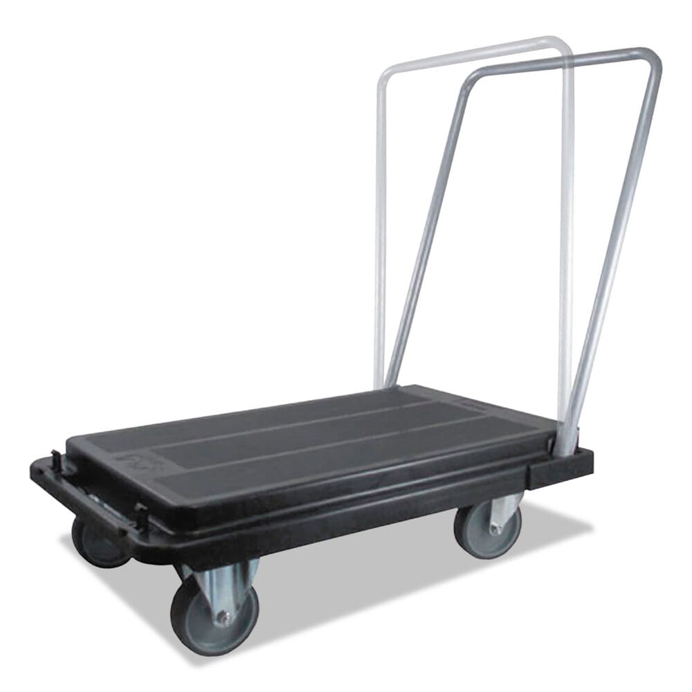 Heavy-Duty Platform Cart, 300 lb Capacity, 21 x 32.5 x 37.5, Black - Image 4