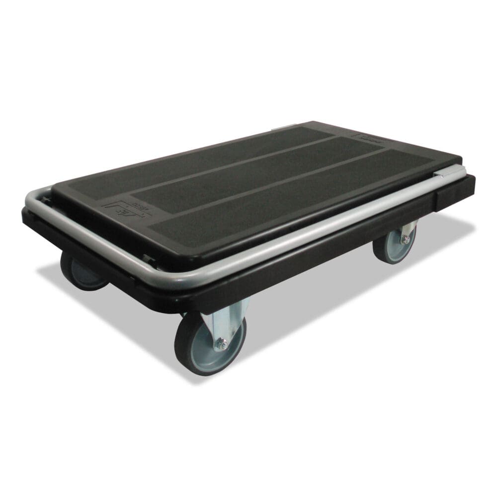 Heavy-Duty Platform Cart, 300 lb Capacity, 21 x 32.5 x 37.5, Black - Image 5