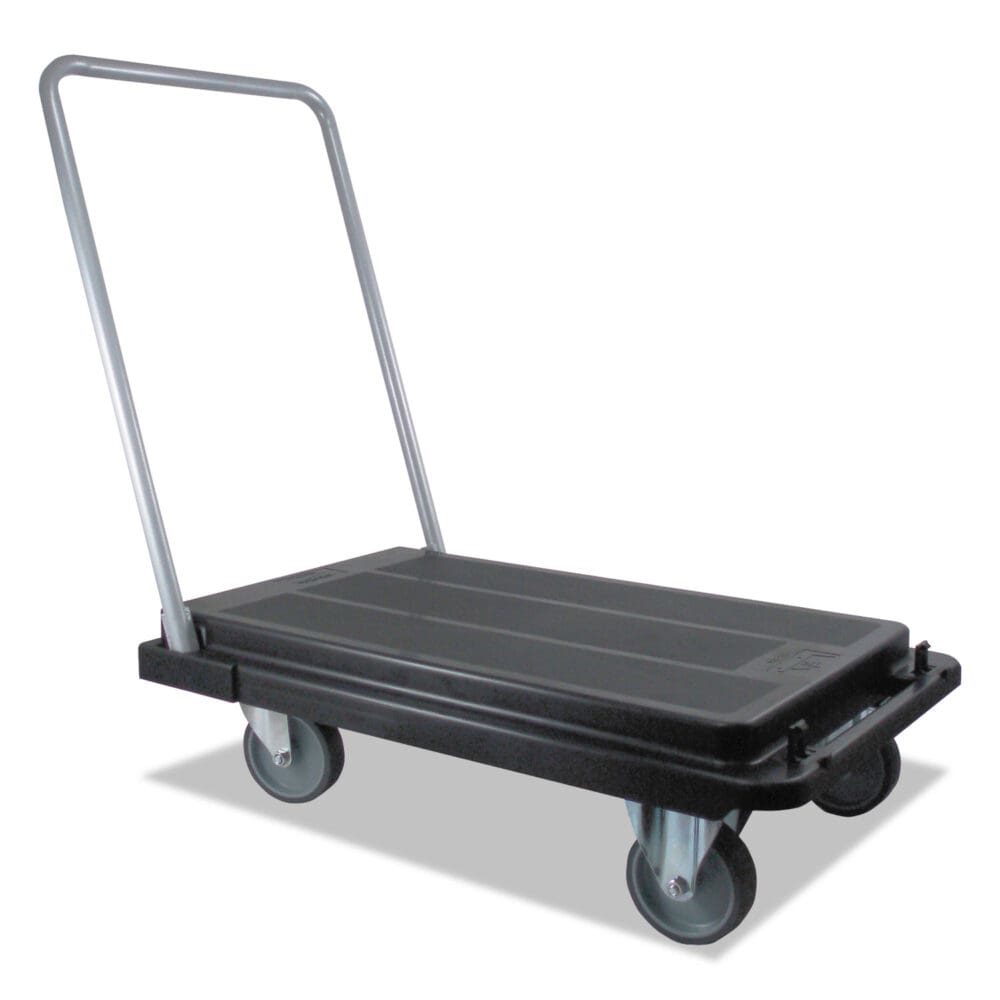 Heavy-Duty Platform Cart, 300 lb Capacity, 21 x 32.5 x 37.5, Black - Image 10