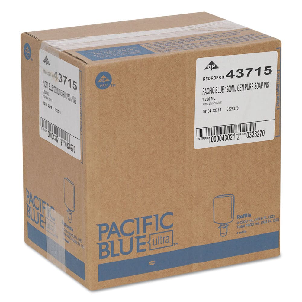 Pacific Blue Ultra Foam Soap Manual Dispenser Refill, Pacific Citrus, 1,200 mL, 4/Carton - Image 5