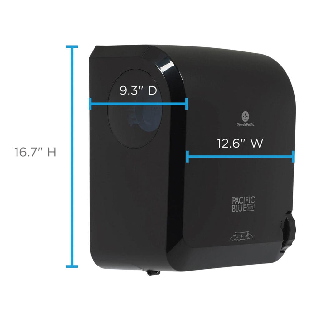 Pacific Blue Ultra Paper Towel Dispenser, Mechanical, 12.9 x 9 x 16.8, Black - Image 2