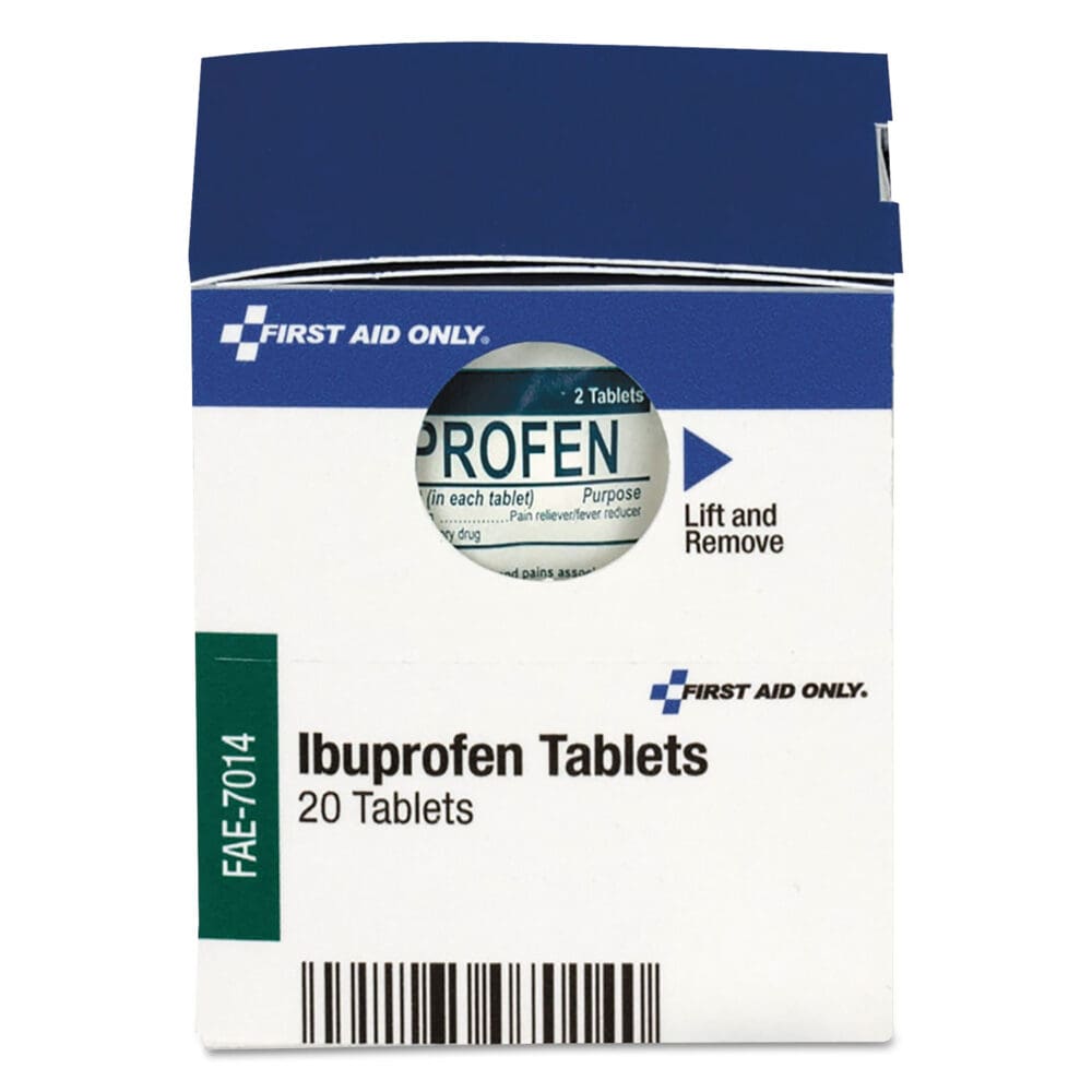 Over the Counter Pain Relief Medication for First Aid Cabinet, 20 Count - Image 2