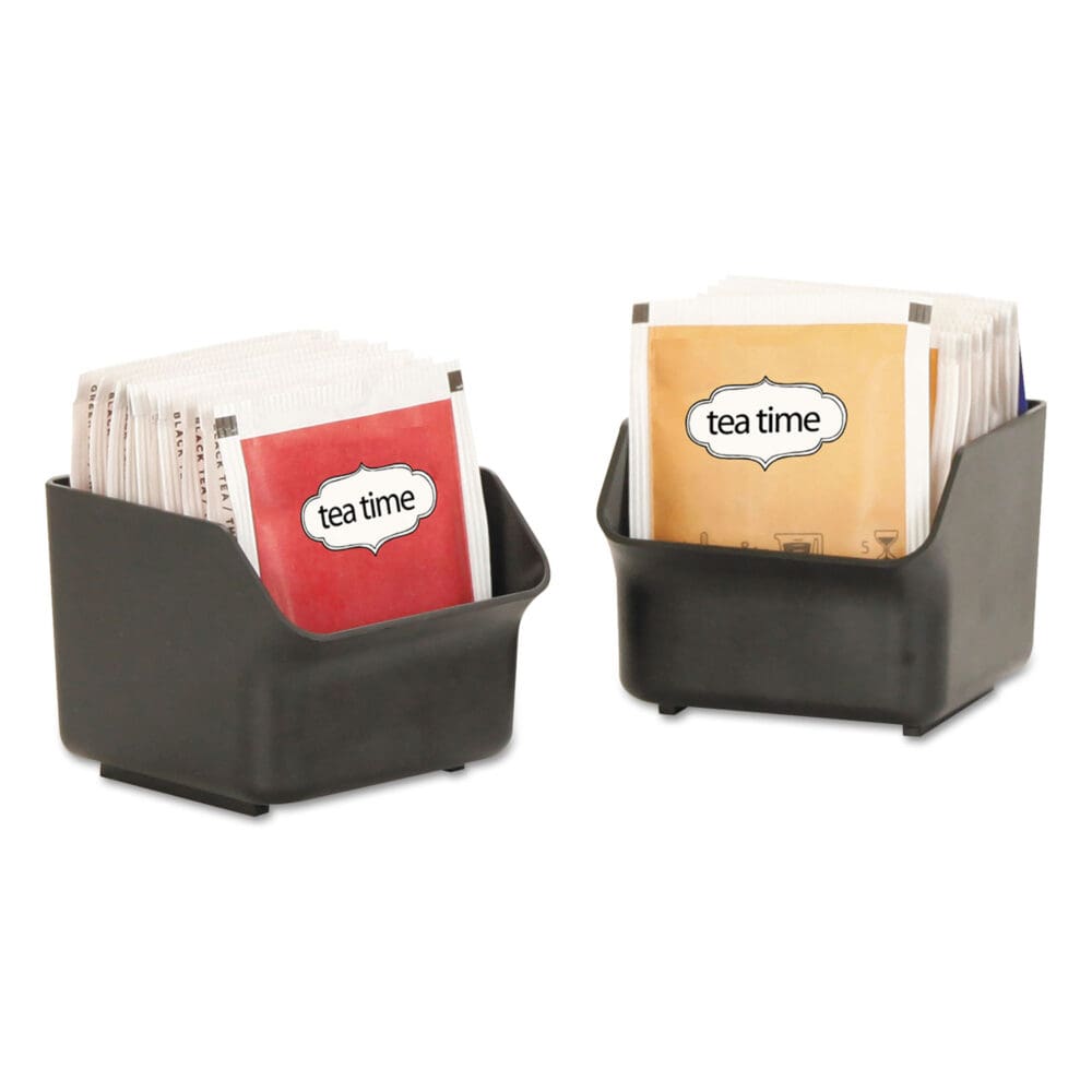 Baggy Nine-Drawer Tea Bag and Accessory Holder, 10.24 x 4.33 x 13.11, Black - Image 6