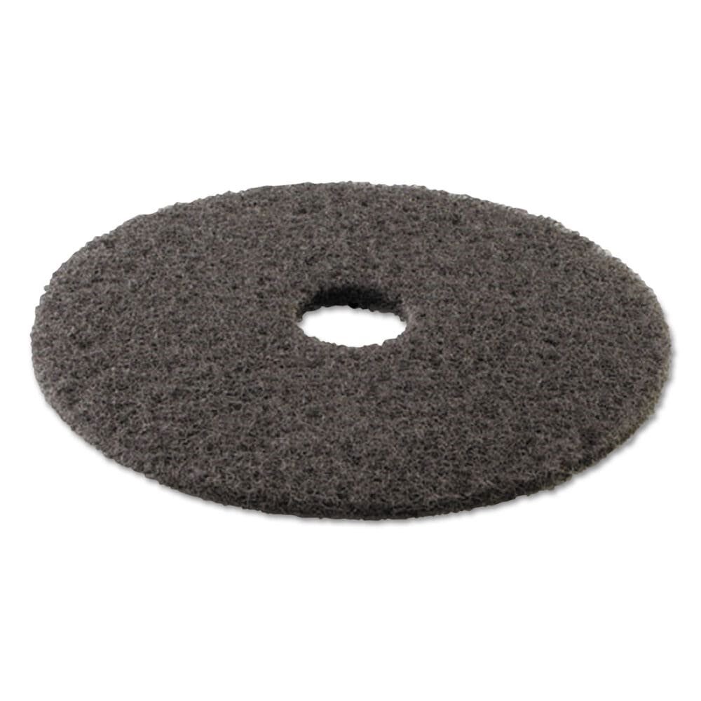 High Performance Stripping Floor Pads, 19" Diameter, Black, 5/Carton - Image 2
