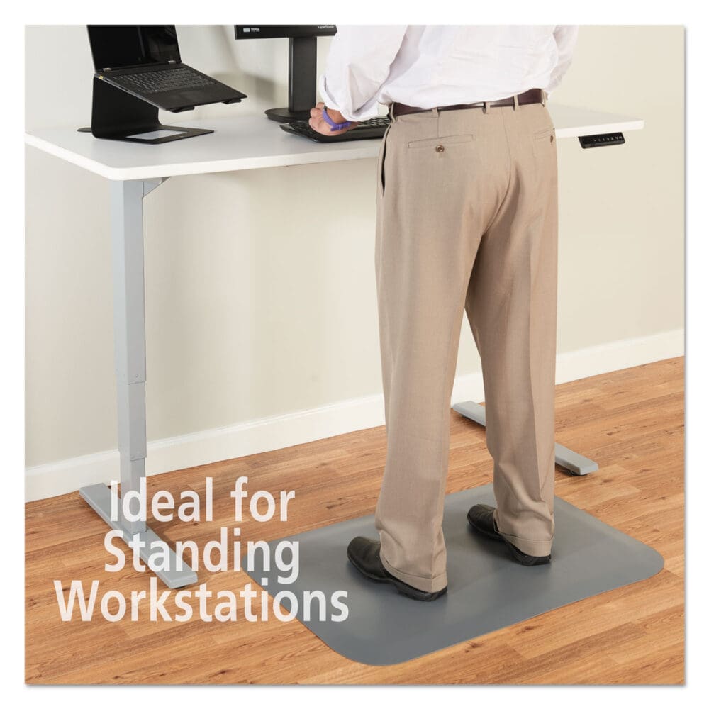 Pro Top Anti-Fatigue Mat, PVC Foam/Solid PVC, 24 x 36, Gray - Image 7