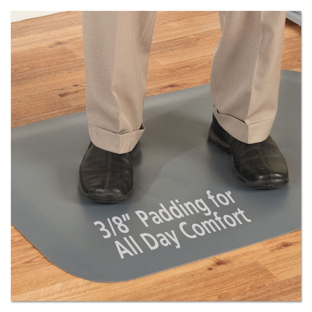 Pro Top Anti-Fatigue Mat, PVC Foam/Solid PVC, 24 x 36, Gray - Image 8