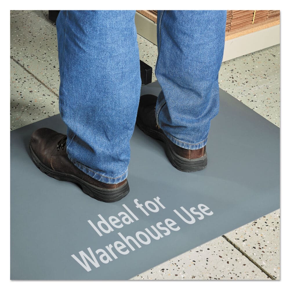 Pro Top Anti-Fatigue Mat, PVC Foam/Solid PVC, 24 x 36, Gray - Image 9
