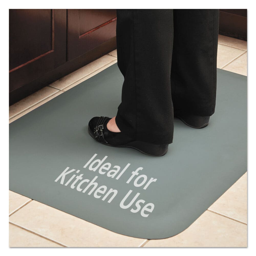 Pro Top Anti-Fatigue Mat, PVC Foam/Solid PVC, 24 x 36, Gray - Image 10