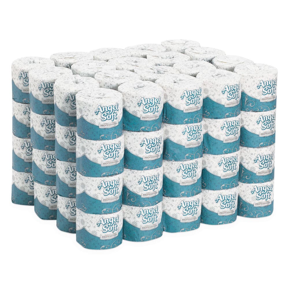 Angel Soft ps Premium Bathroom Tissue, Septic Safe, 2-Ply, White, 450 Sheets/Roll, 80 Rolls/Carton - Image 6