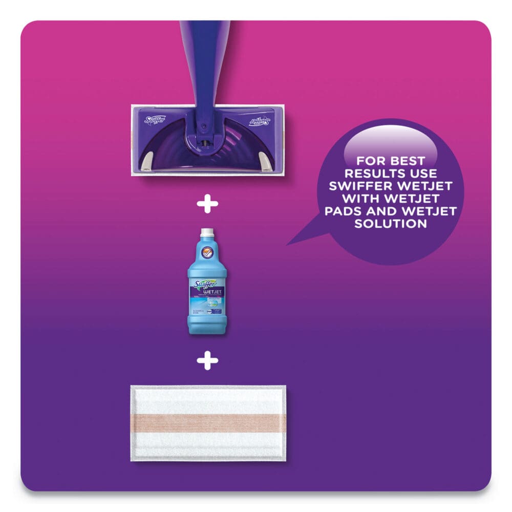 WetJet System Cleaning-Solution Refill, Fresh Scent, 1.25 L Bottle, 4/Carton - Image 2