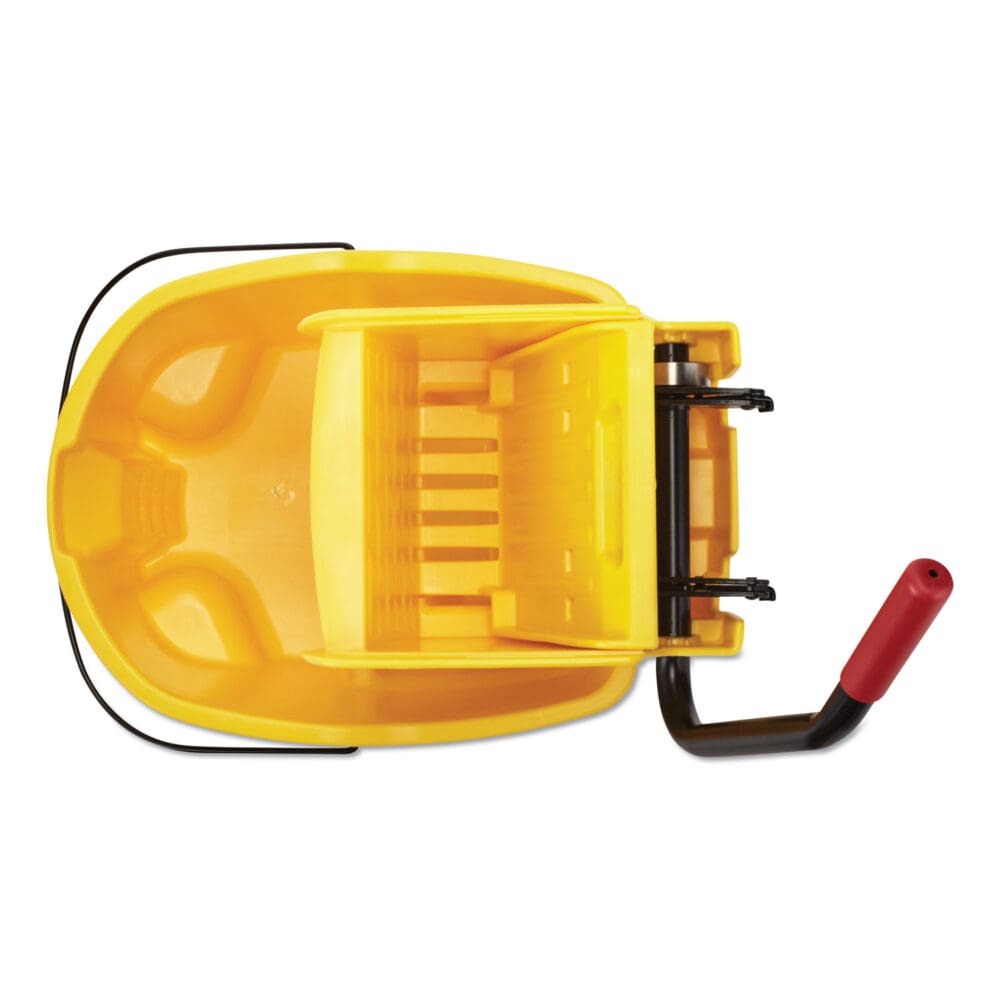 WaveBrake 2.0 Bucket/Wringer Combos, Side-Press, 26 qt, Plastic, Yellow - Image 9