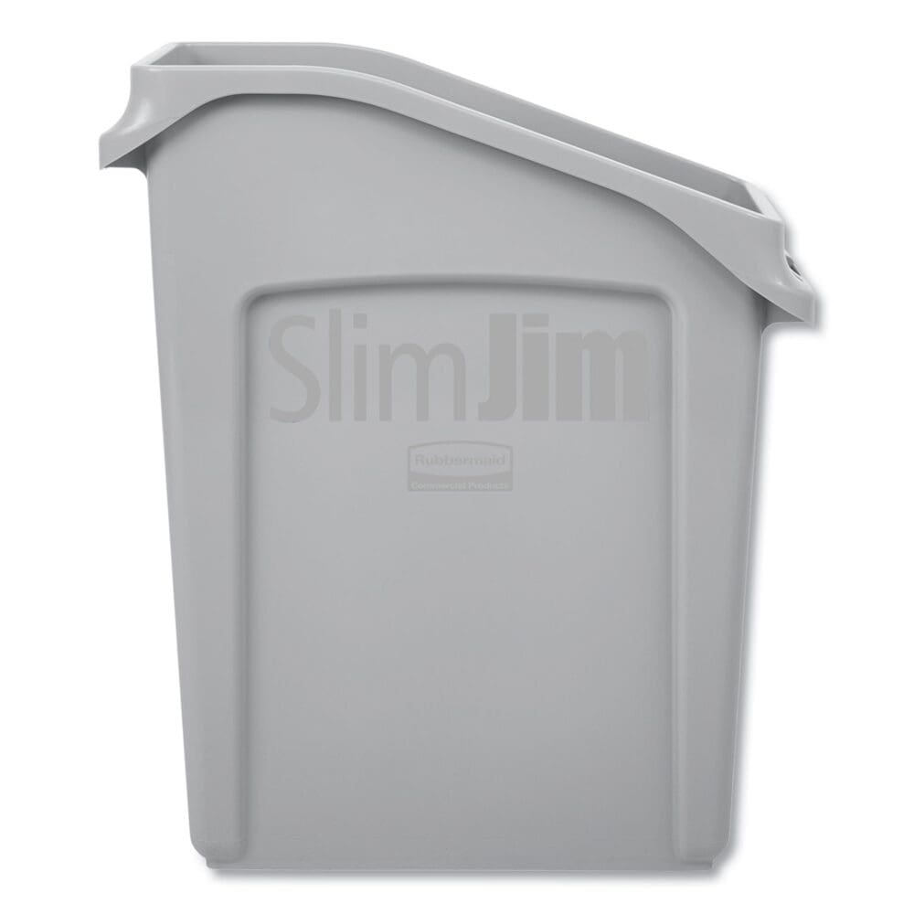 Slim Jim Under-Counter Container, 13 gal, Polyethylene, Gray - Image 2