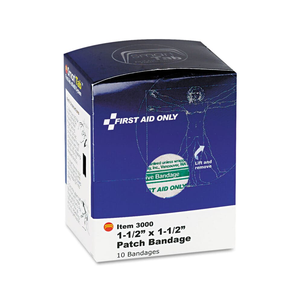 SmartCompliance Patch Bandages, 1.5 x 1.5, 10/Box - Image 2